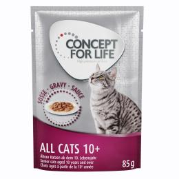 Korzystny pakiet Concept for Life, 48 x 85 g - All Cats 10+ w sosie