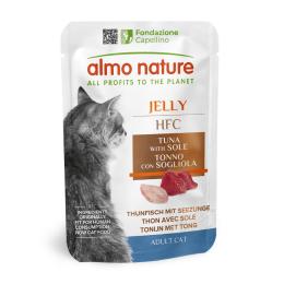 Megapakiet Almo Nature HFC Jelly, 24 x 55 g - Tuńczyk i sola