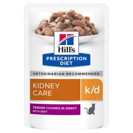 Hill’s Prescription Diet k/d Kidney Care - Wołowina, 12 x 85 g