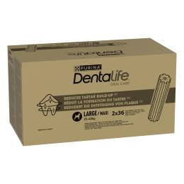 PURINA Dentalife, codzienna pielęgnacja zębów dla dużych psów - 72 sztuk (24 x 106 g)