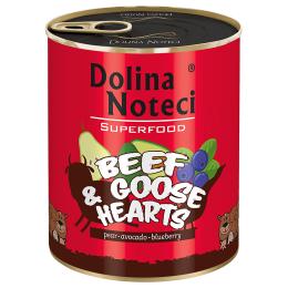 Dolina Noteci Superfood, 6 x 800 g - Wołowina i serca z gęsi