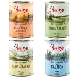 Korzystny pakiet Purizon Original, 12 x 400 g - Pakiet mieszany (4 smaki)
