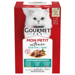 Pakiet mieszany Gourmet Mon Petit, 12 x 50 g - Pakiet mieszany mięsno-rybny