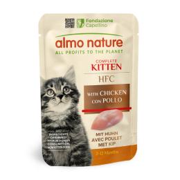 Almo Nature HFC Kitten, 6 x 55 g - Kurczak