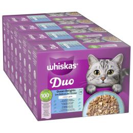 Pakiet Whiskas Duo, saszetki, 48 x 85 g - Ocean Delights w galarecie