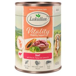 Lukullus Vitality Zdrowe stawy: Wołowina (bez zbóż)  - 6 x 400 g