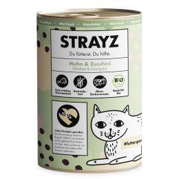 Korzystny pakiet STRAYZ BIO Cat, 24 x 400 g - Biokurczak i biocukinia