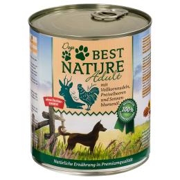 Korzystny pakiet Best Nature Dog Adult, 12 x 800 g - Dziczyzna, kurczak i makaron