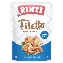 RINTI Filetto w galarecie, saszetki, 24 x 100 g - Kurczak z kaczką