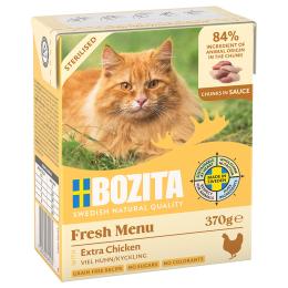 Megapakiet Bozita Tetra w sosie, 24 x 370 g - Sterilised, kurczak