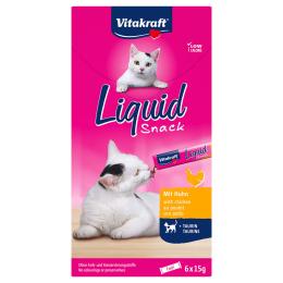 Vitakraft Cat Liquid Snack pasta z kurczakiem i tauryną - 6 x 15 g