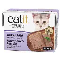 Catit Cuisine pasztet, 12 x 95 g - Indyk z kurczakiem i szynką