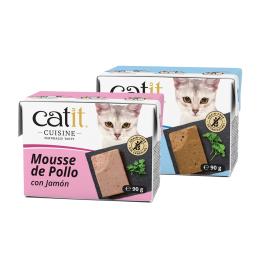 Catit Cuisine Mousse, 12 x 90 g - Pakiet mieszany