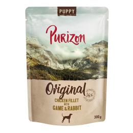 Purizon Puppy, 6 x 300 g - Filet z kurczaka z dziczyzną i królikiem