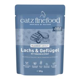 Korzystny pakiet catz finefood saszetki, 16 x 85 g - Łosoś z drobiem