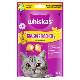Whiskas Temptations, chrupiące poduszeczki - Kurczak i ser, 60 g