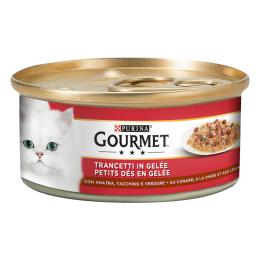 Gourmet karma mokra, różne odmiany, 24 x 195 g - Kaczka i indyk w galarecie