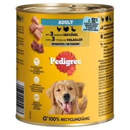 Pedigree Classic, 12 x 800 g - Drób w pasztecie
