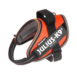 JULIUS-K9 IDC® POWAIR szelki dla psa, pomarańczowe - Rozmiar XS/Mini-Mini: obw. klatki piersiowej 40 - 53 cm