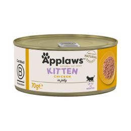 Megapakiet Applaws Kitten w galarecie, 24 x 70 g - Kurczak