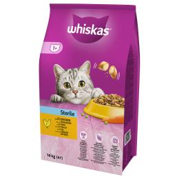 Whiskas 1+ Sterile z kurczakiem - 2 x 14 kg