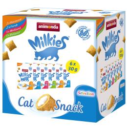 Pakiet mieszany animonda Milkies chrupiące poduszeczki, 6 x 30 g  - 6 x 30 g (4 smaki)