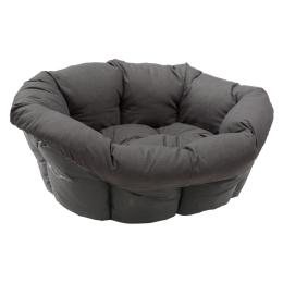 Ferplast Siesta Deluxe, antracytowa poduszka Sofia do kosza - Rozmiar 12: dł. x szer. x wys.: 114 x 83 x 37 cm