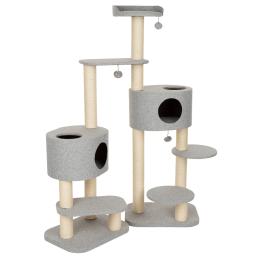 Nowoczesne drzewko dla kota Oxford - jasnoszary
