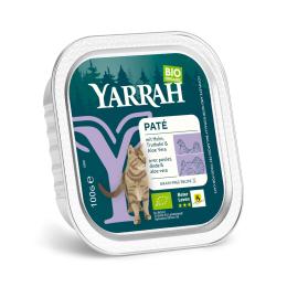 Yarrah Bio Pâté, 6 x 100 g - Biokurczak i bioindyk z bioaloesem