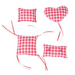 TIAKI Poduszki z kocimiętką Vichy  - 4-częściowy zestaw