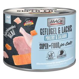 MAC´s Cat Feinschmecker, 6 x 200 g - Drób i łosoś