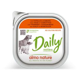 Almo Nature Daily, 9 x 300 g - Z cielęciną i marchewką