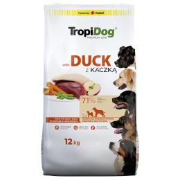 Tropidog Premium Adult Medium & Large, kaczka i ryż - 2 x 12 kg