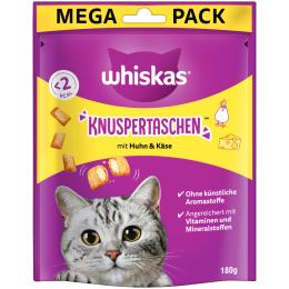 Whiskas Temptations, chrupiące poduszeczki - Kurczak i ser, 180 g