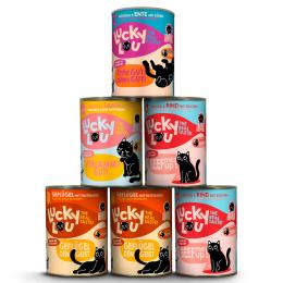 Lucky Lou Adult, pakiet mieszany, 6 x 400 g - Pakiet mieszany (4 warianty)
