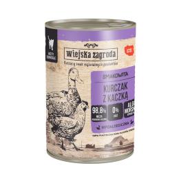 Wiejska Zagroda Cat, 6 x 400 g - Kurczak z kaczką