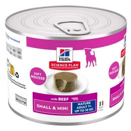 Hill's Science Plan Mature Small & Mini Mousse - Wołowina (12 x 200 g)