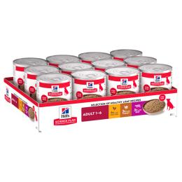 Hill's Science Plan Adult - Kurczak, indyk, wołowina, 12 x 370 g