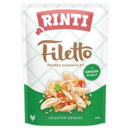 RINTI Filetto w galarecie, saszetki, 24 x 100 g - Kurczak z warzywami