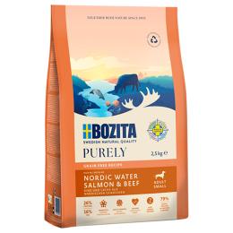 Bozita Dog Purely Adult Small Grain Free, łosoś i wołowina - 2 x 2,5 kg