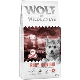 Wolf of Wilderness Junior "Ruby Midnight" wołowina i królik - bez zbóż -  2 x 12 kg