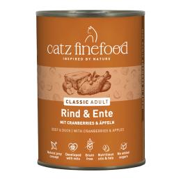 Korzystny pakiet catz finefood, 12 x 400 g - Wołowina z kaczką