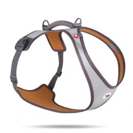 Szelki Curli Glow Belka, szare - Rozmiar 4XL: Obwód klatki piersiowej 79 - 92 cm