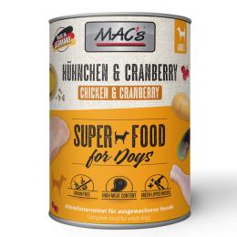 Korzystny pakiet MAC's Adult, 12 x 800 g - Kurczak i żurawina