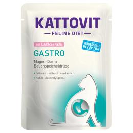 Kattovit Gastro w saszetkach - Łosoś z ryżem, 6 x 85 g