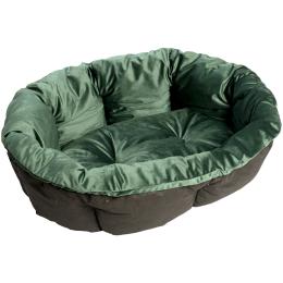 Poduszka Ferplast Sofà Samt, zielona do kosza Ferplast Siesta Deluxe - Rozmiar 12 : dł. x szer. x wys.: 114 x 83 x 37 cm