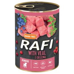 Rafi Junior Pastete, 24 x 400 g - Z cielęciną, żurawiną i jagodami