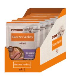 8 + 4 / 16 + 6 / 16 + 8 / 30 + 14 gratis! Nature's Variety, różne rodzaje - Pâté No Grain Adult, Indyk, 12 x 70 g (8 + 4 gratis!)