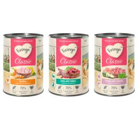 Feringa Classic Meat Menu, 6 x 400 g  - Pakiet mieszany 4 (Drób, jagnięcina i królik, łosoś i indyk)