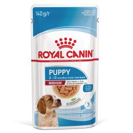Royal Canin Medium Puppy, w sosie - 10 x 140 g